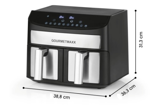 Teplovzdušná fritéza GOURMETmaxx DFE-11339 DUAL 22